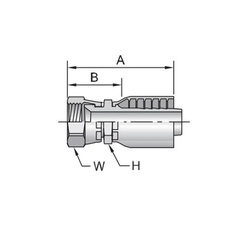 43 Series JIC Female Swivel Hose Fittings
