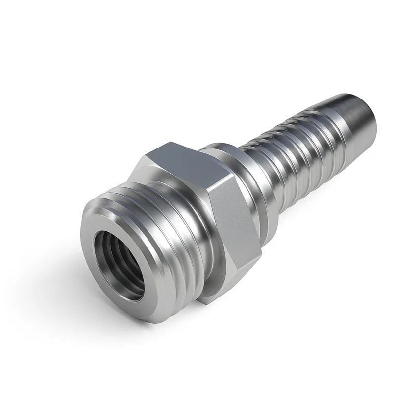Stainless Two Piece Metric Male Fitting