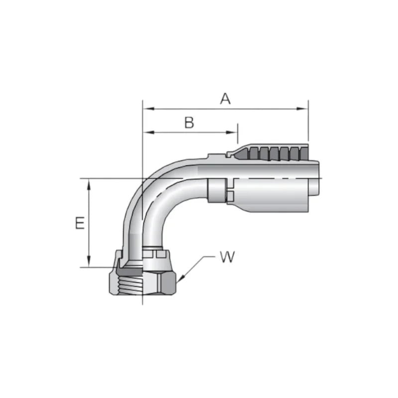 JIC 90° Elbow Adapter
