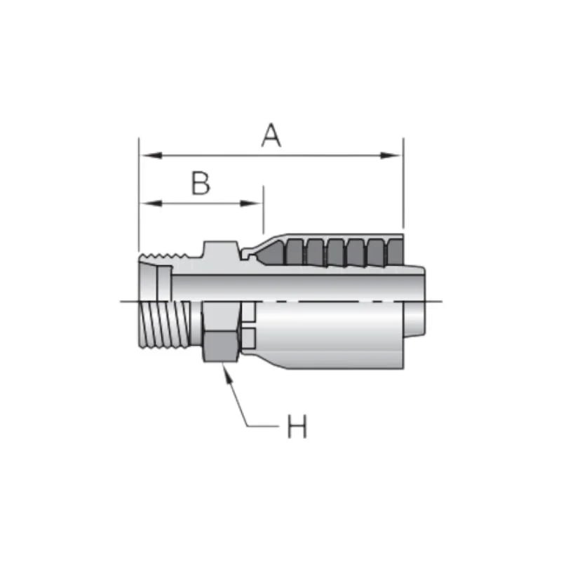 43 Series-DIN Male Metric Hose Fitting