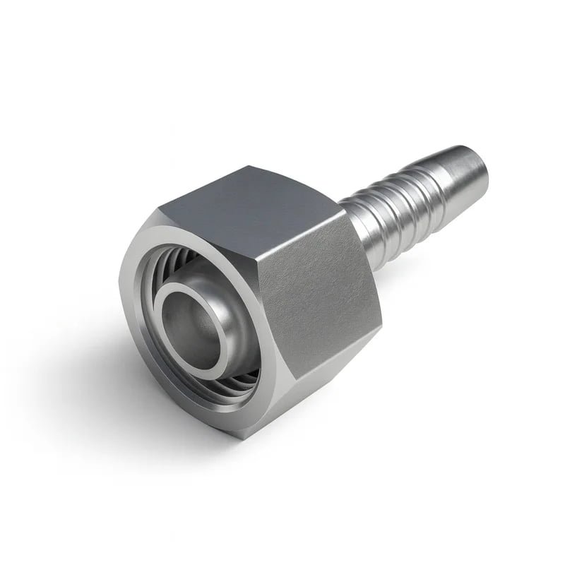 Stainless Female Metric Swivel Hose Fitting