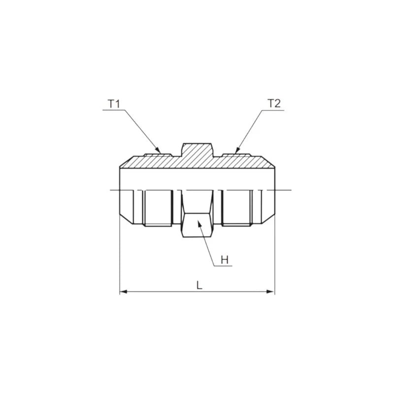JIC Male Straight Adapter Technical