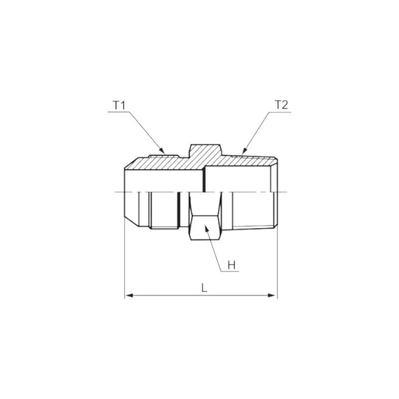 JIC to NPT Adapter Thread View
