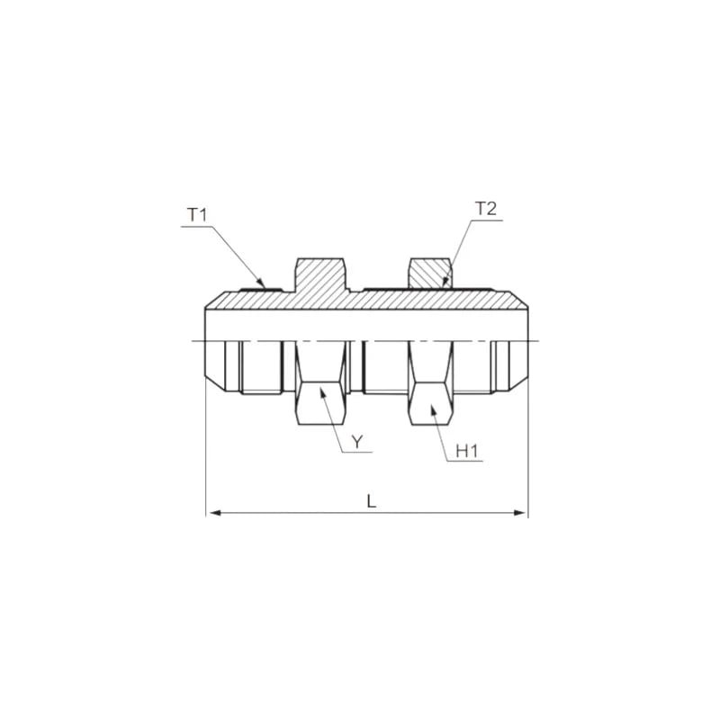 JIC Bulkhead Union Detail