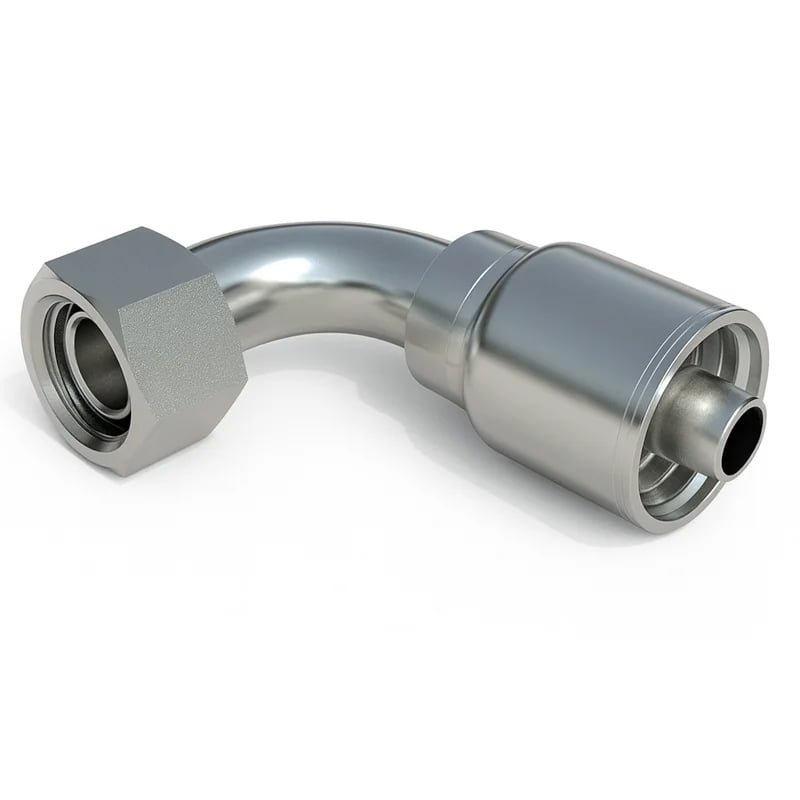 43 Series-Female Swivel Metric Hose Fitting 90° Elbow