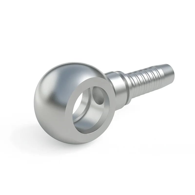 Stainless Two Piece Metic Banjo Hose Fitting