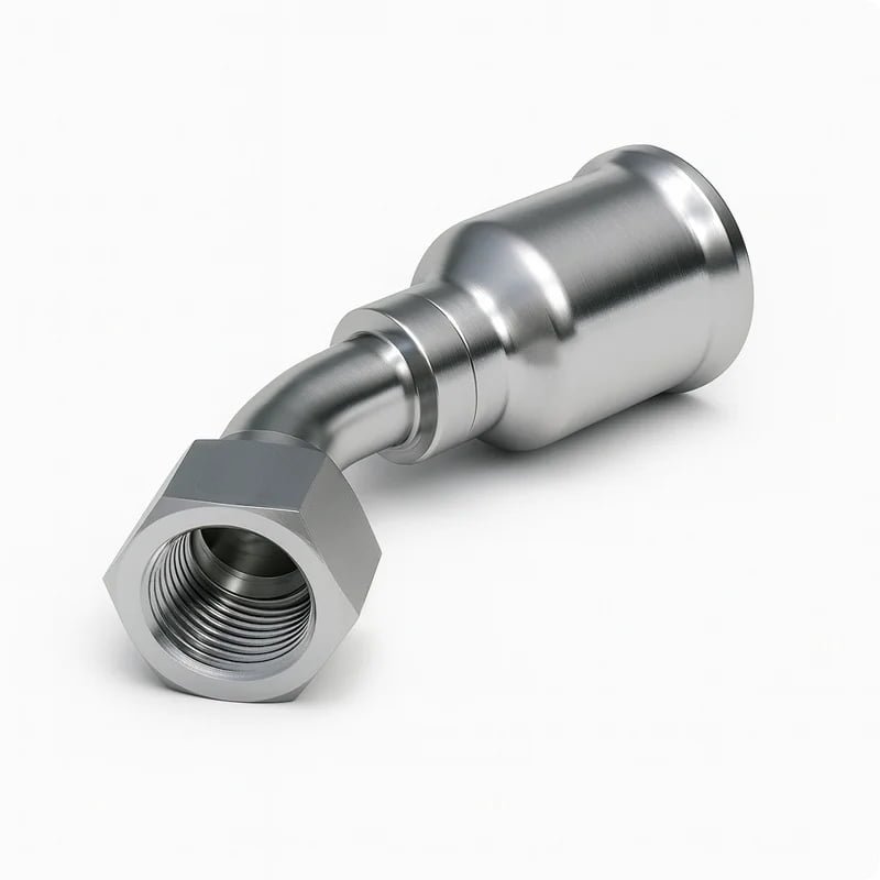 Stainless 91 Series Female JIC Fitting 45° Elbow