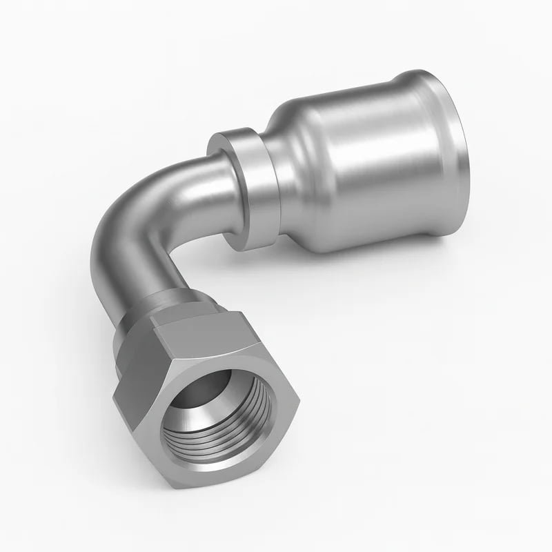Stainless 91 Series Female JIC Fitting 90° Elbow