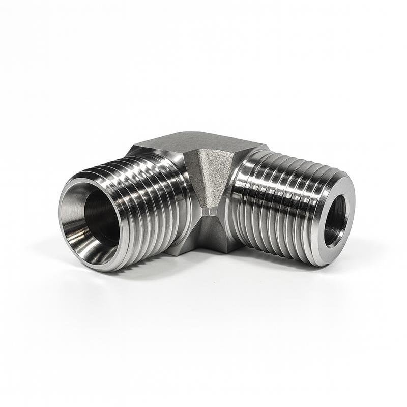 BSPT Male to BSP Male Adapter 90° Elbow