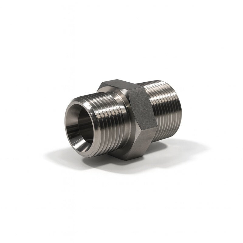 Stainless BSPT Male to BSPP Adapter