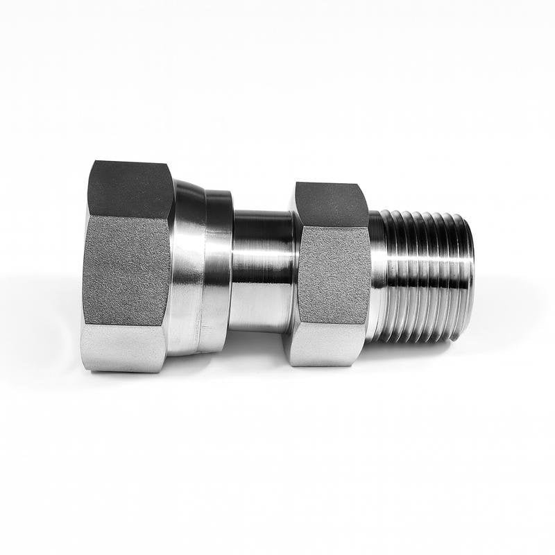 Stainless ORFS Female Swivel to NPT Adapter