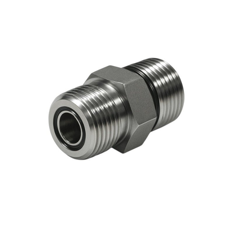 Stainless ORB Male to ORFS Male Adapter
