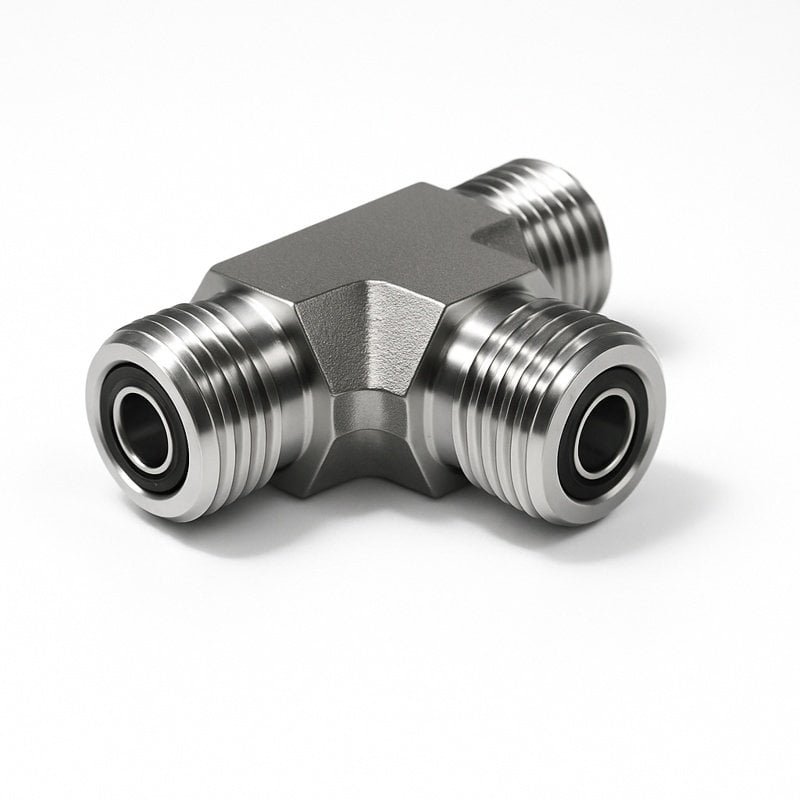 Stainless ORFS Male Tee Adapter