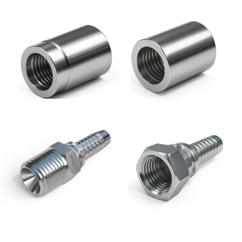 Stainless Steel Two Piece Hose Fittings