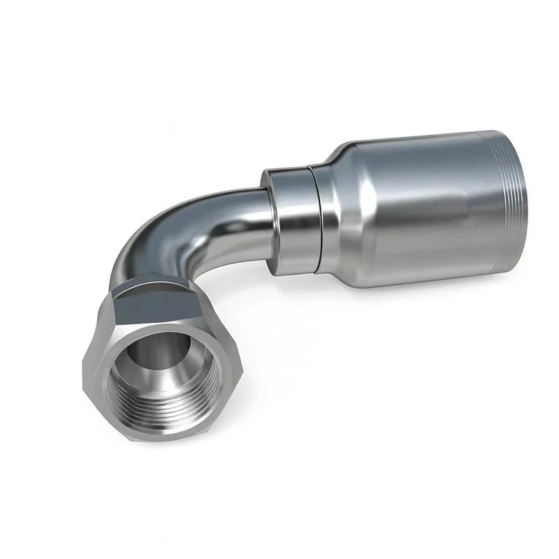 Stainless 78 Series ORFS Female Hose Fitting 90° Elbow
