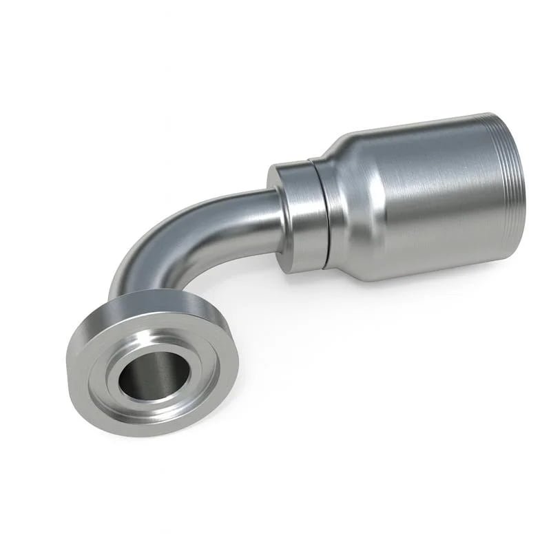 Stainless 78 Series Flange Hose Fitting 90° Elbow