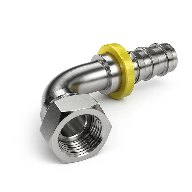 Stainless Push Lok Female ORFS Fitting 90° Elbow