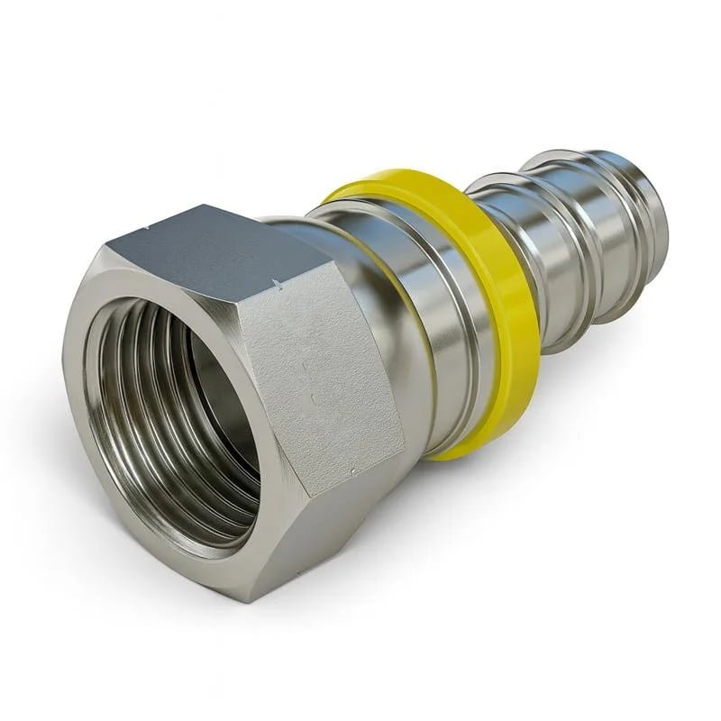Stainless Push Lok Female SAE 45 Degree Fitting