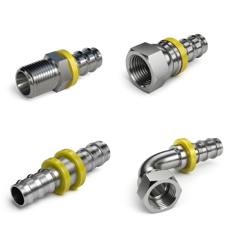 Stainless Steel Push-Lock Hose Fittings