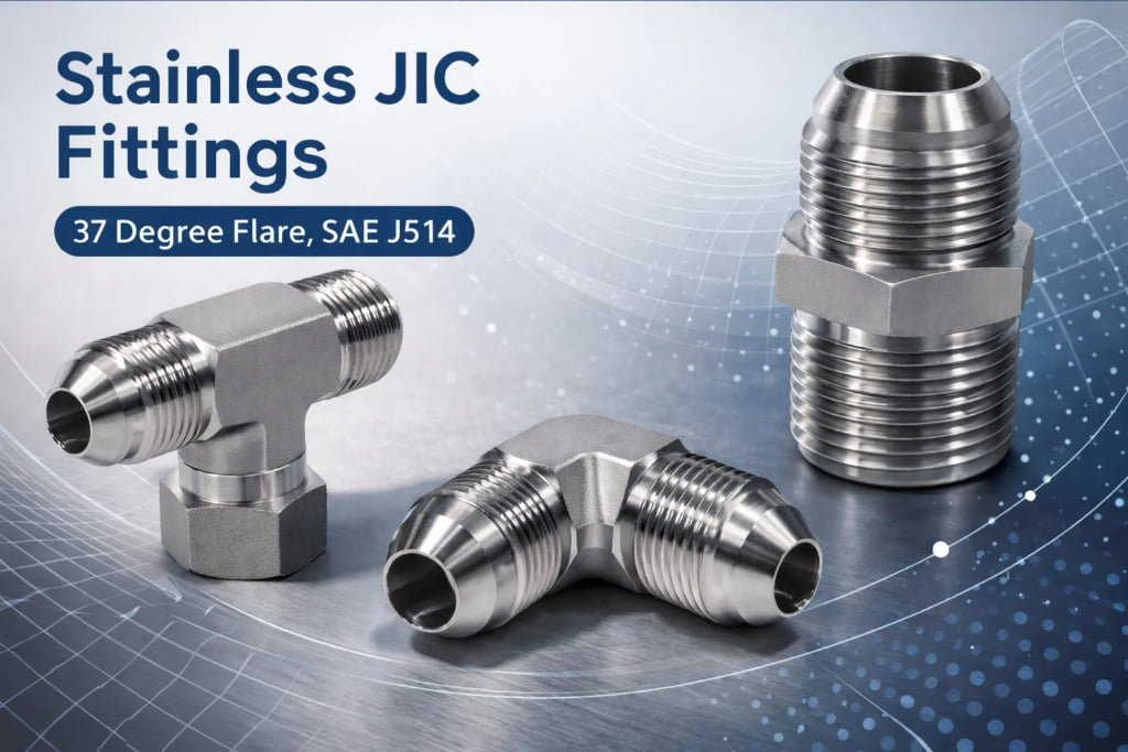 JIC hydraulic fittings stainless steel