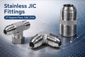 JIC hydraulic fittings stainless steel